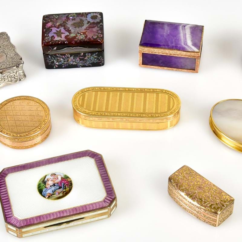 A Magnificent collection of Snuff Boxes